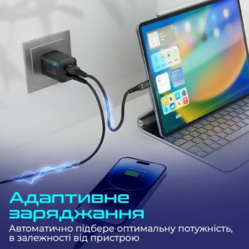 Зарядное устройство Promate powerport-25ac.black