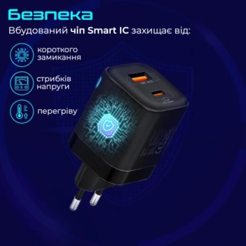 Зарядное устройство Promate powerport-25ac.black