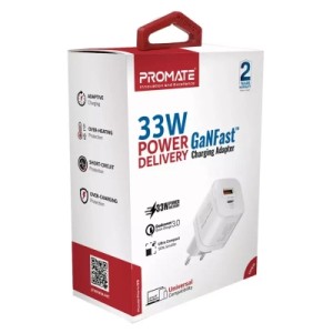 Зарядное устройство Promate powerport-33.white