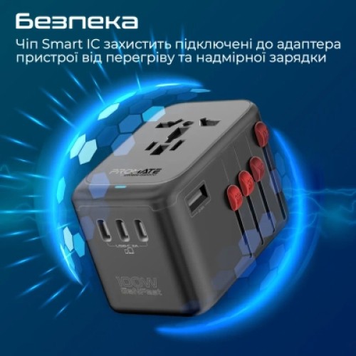 Зарядное устройство Promate tripmate-gan100