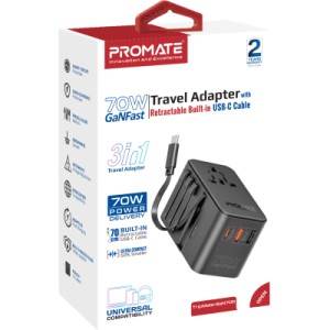 Зарядное устройство Promate tripmate-gan70r