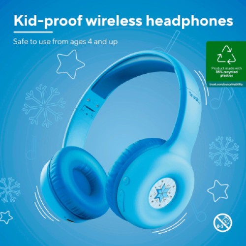 Наушники Trust Nouna Kids Wireless Blue (25275)