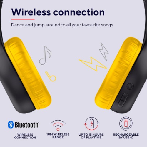 Наушники Trust Nouna Kids Wireless Black (25405)