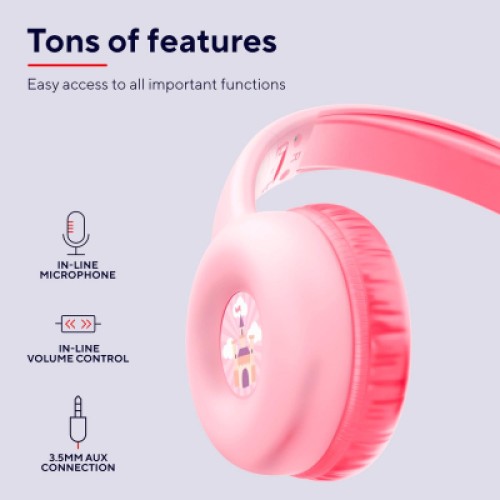 Наушники Trust Nouna Pink (25277)