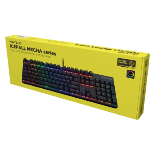 Клавиатура Hator Icefall Mecha Rainbow USB Black (HTK104UA)