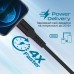 Дата кабель USB-C to Lightning powerlink-120.black Promate (powerlink-120.black)
