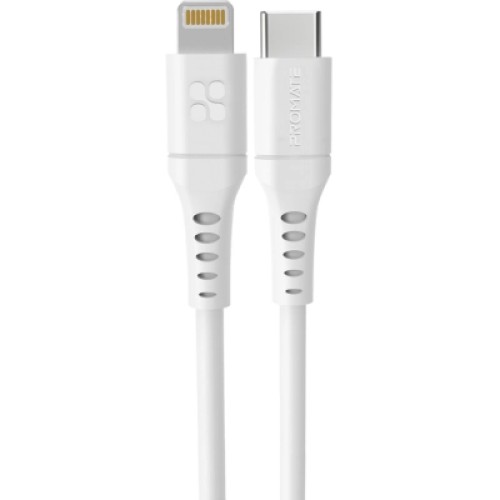 Дата кабель USB-C to Lightning powerlink-120.white Promate (powerlink-120.white)