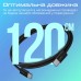 Дата кабель USB-C to USB-C ecoline-cc120.black Promate (ecoline-cc120.black)