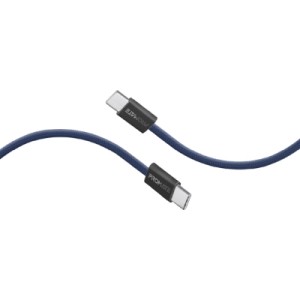 Дата кабель USB-C to USB-C ecoline-cc120.navy Promate (ecoline-cc120.navy)