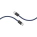 Дата кабель USB-C to USB-C ecoline-cc120.navy Promate (ecoline-cc120.navy)