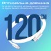 Дата кабель USB-C to USB-C ecoline-cc120.white Promate (ecoline-cc120.white)