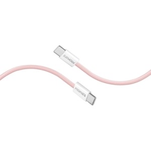 Дата кабель USB-C to USB-C ecoline-cc200.pink Promate (ecoline-cc200.pink)