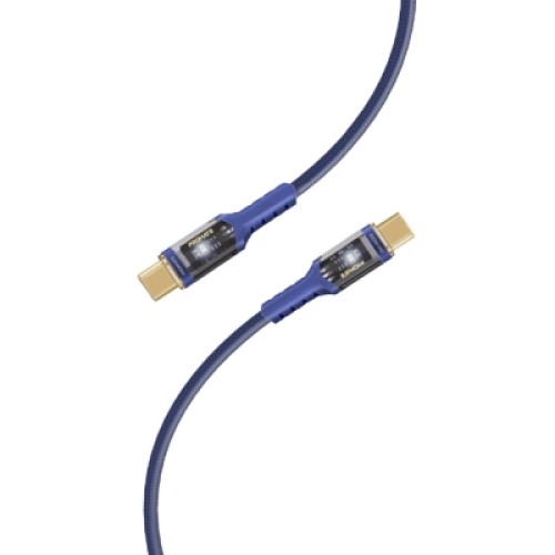 Дата кабель USB-C to USB-C lucidline-cc200.navy Promate (lucidline-cc200.navy)