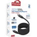 Дата кабель USB-C to USB-C springy.black Promate (springy.black)