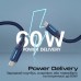 Дата кабель USB-C to USB-C springy.blue Promate (springy.blue)