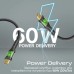 Дата кабель USB-C to USB-C transline-cc.black Promate (transline-cc.black)