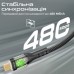 Дата кабель USB-C to USB-C transline-cc.black Promate (transline-cc.black)