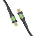 Дата кабель USB-C to USB-C transline-cc.black Promate (transline-cc.black)