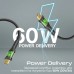 Дата кабель USB-C to USB-C transline-cc200.black Promate (transline-cc200.black)
