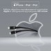 Дата кабель USB-C to Lightning powerline-ci120.black Promate (powerline-ci120.black)