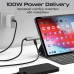 Дата кабель USB-C to USB-C portlink-c3.black Promate (portlink-c3.black)