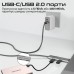 Дата кабель USB-C to USB-C portlink-c3.black Promate (portlink-c3.black)