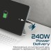 Дата кабель USB-C to USB-C powerbolt240-2m.black Promate (powerbolt240-2m.black)