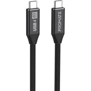 Дата кабель USB-C to USB-C primelinkc40-2m.black Promate (primelinkc40-2m.black)