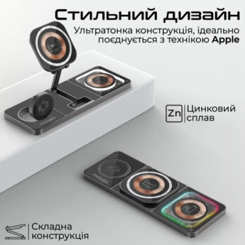 Зарядное устройство Promate auraslate-trio