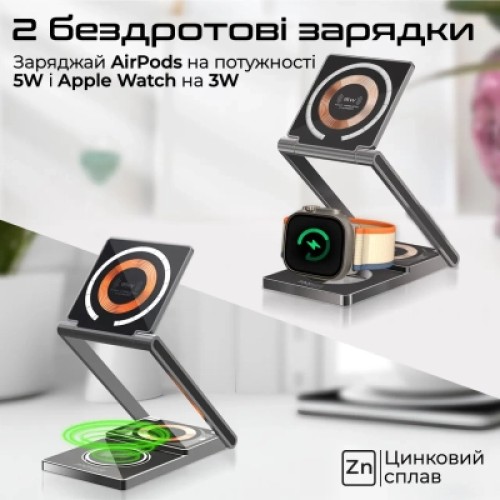 Зарядное устройство Promate lucidfold-trio