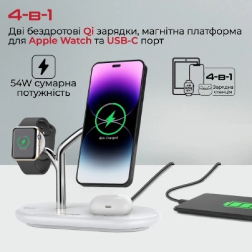 Зарядное устройство Promate synergy.white