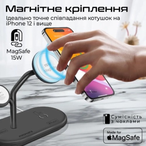 Зарядное устройство Promate synergy-pro.black