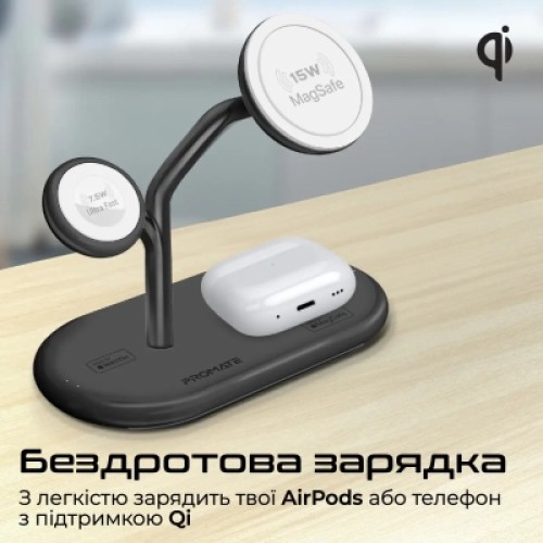Зарядное устройство Promate synergy-pro.black