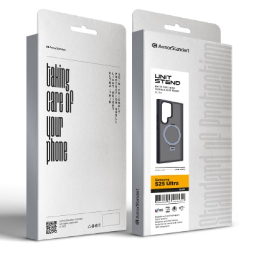 Чехол для мобильного телефона Armorstandart Unit Stand Samsung S25 Ultra Black (ARM82863)