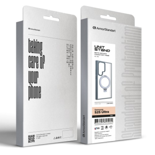 Чехол для мобильного телефона Armorstandart Unit Stand Samsung S25 Ultra Grey (ARM82865)