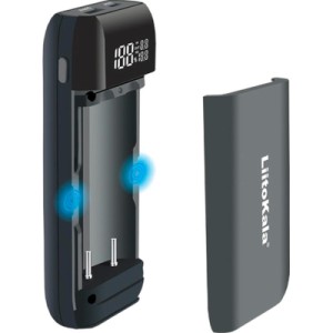 Зарядное устройство для аккумуляторов Liitokala 2 Slots, w func. Powerbank/PD/QC, USB/Type-C, LED disp, 18650/21700 (Lii-MP2)