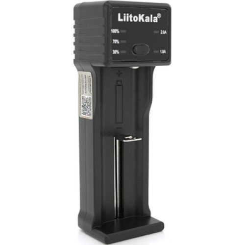Зарядное устройство для аккумуляторов Liitokala 1 Slot, LED disp, USB, Li-ion/3.7V/3.8V, Li-Fe/3.2V, Ni-MH/1.2V (Lii-100C)
