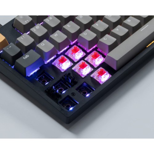 Клавиатура Keychron C1 Pro 87Key K pro Red RGB QMK/VIA Hot-swap USB UA Black (C1PM1_KEYCHRON)