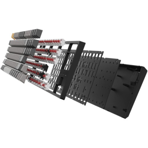 Клавиатура Keychron C1 Pro 87Key K pro Red RGB QMK/VIA Hot-swap USB UA Black (C1PM1_KEYCHRON)