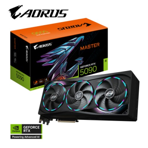 Видеокарта GIGABYTE GeForce RTX5090 32GB MASTER (GV-N5090AORUS M-32GD)