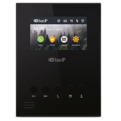 Видеодомофон Bas-IP AU-04LA black