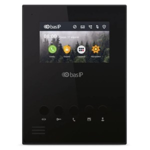 Відеодомофон Bas-IP AU-04LAF/W Black