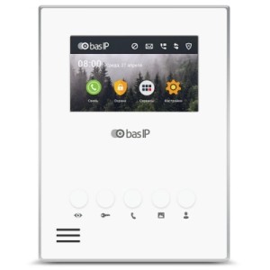 Відеодомофон Bas-IP AU-04LAF/W white