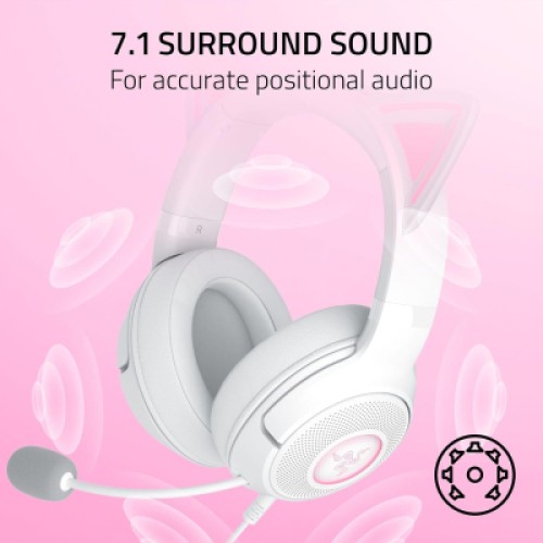 Наушники Razer Kraken Kitty V2 White (RZ04-04730600-R3M1)