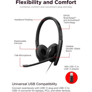 Наушники Lenovo Wired ANC Headset Gen 2 (Teams) Black (4XD1M45627)