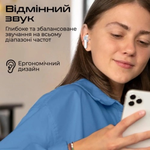 Наушники Promate ProPods White (propods.white)