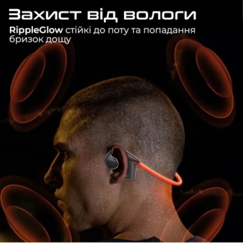Наушники Promate RippleGlow Black (rippleglow.black)