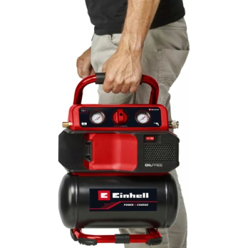 Компрессор Einhell TE-AC 18/75 Li OF - Solo, 18В PXC, 8бар, 75л/мин, 5л, (без АКБ и ЗУ) (4020410)