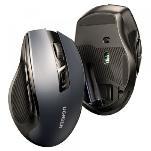 Мышка Ugreen MU006 Ergonomic Wireless Gray/Black (15063)