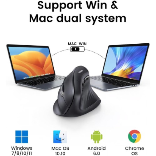 Мышка Ugreen MU008 Vertical Wireless Black (25444)